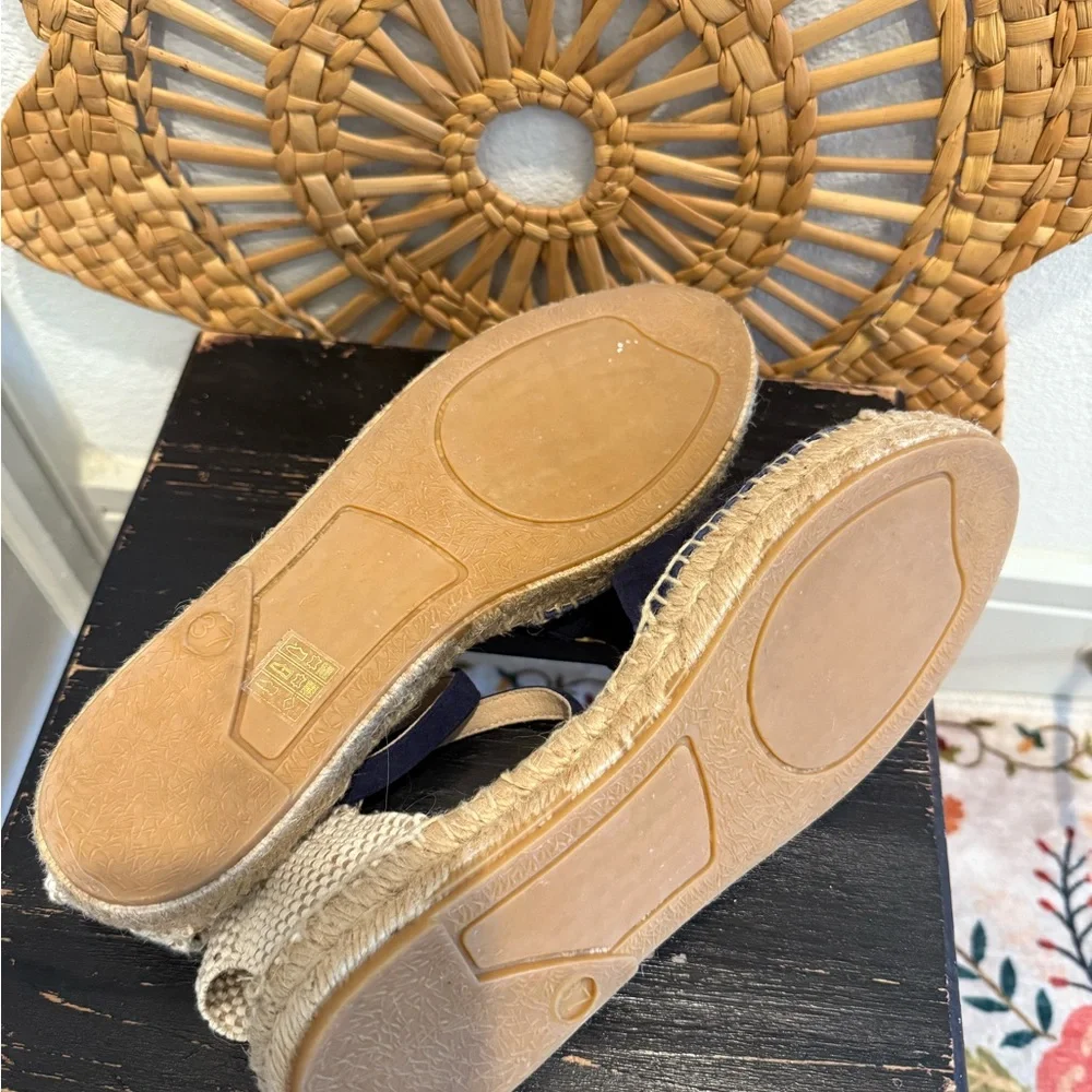 Boden Peggy Navy Espadrille Sandals 37